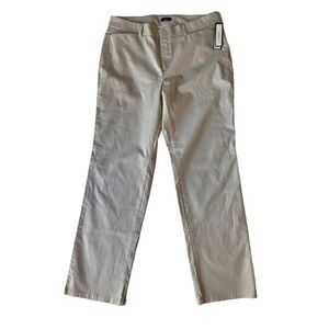 NWT Dockers Tan Straight Leg High Rise Pants Trousers sz 16 Long